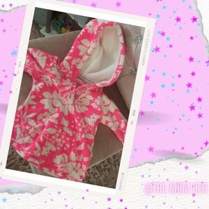 FLORAL FLUFFY HOODIE